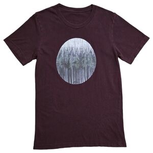 Purple Forest Graphic T-Shirt - Size Small Women's
